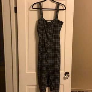 Paper Crown Blue Plaid dress